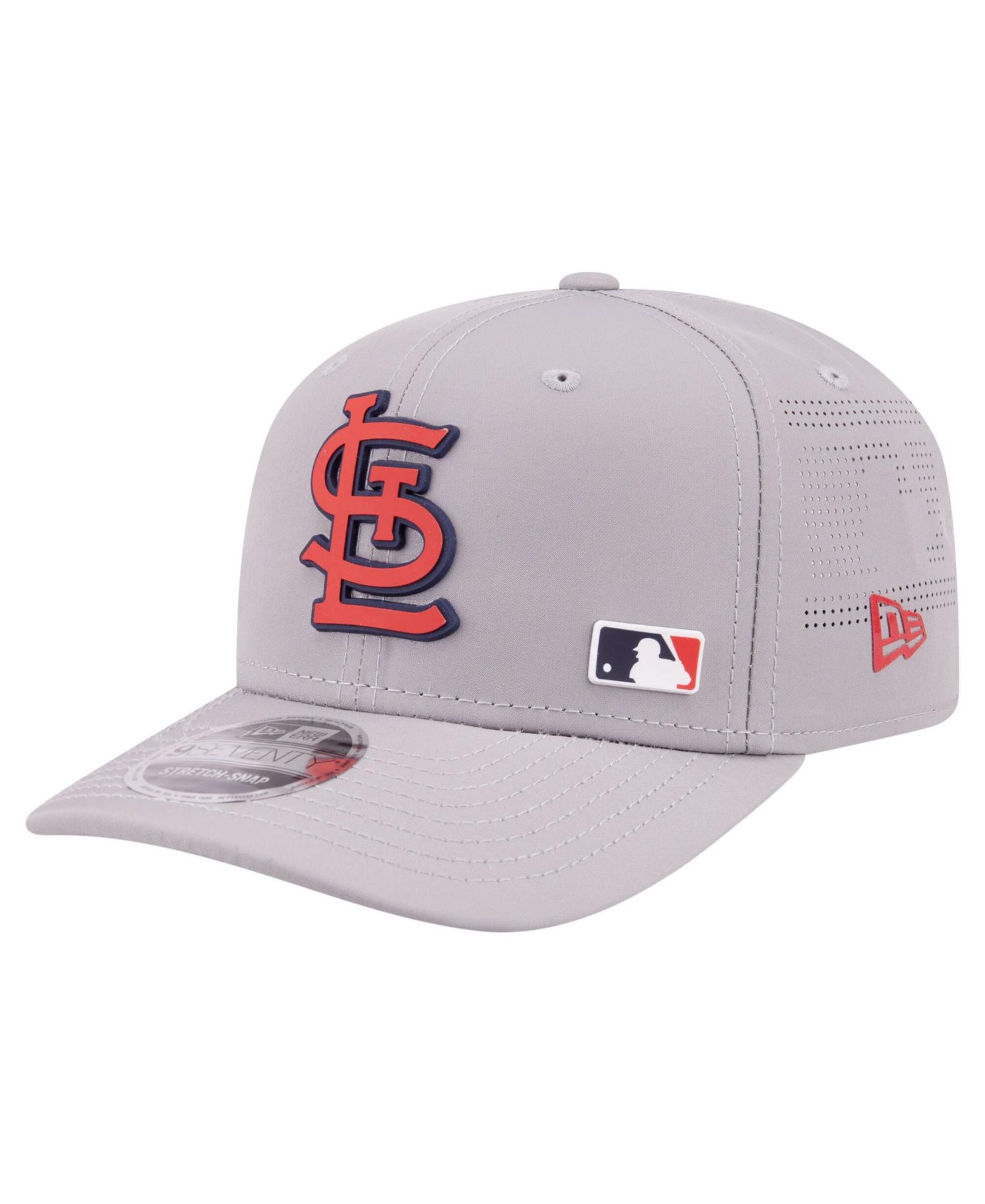 Men's Gray St. Louis Cardinals Laser Perforated 9SEVENTY Adjustable Hat