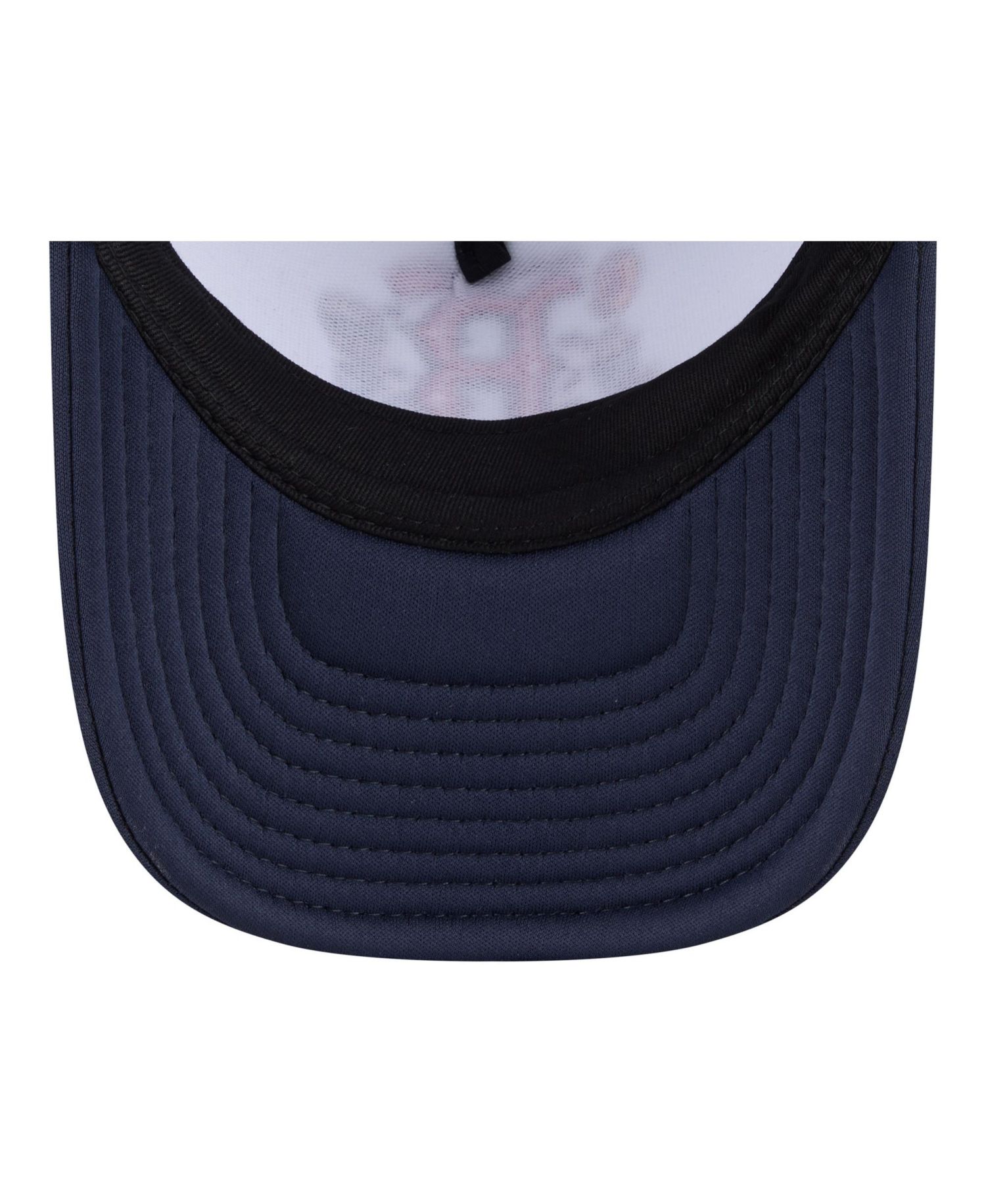 Big Boys and Girls White/Navy Boston Red Sox Food A-Frame 9FORTY Trucker Adjustable Hat