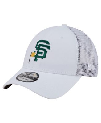 Men's White San Francisco Giants Flag 9FORTY Trucker Adjustable Hat