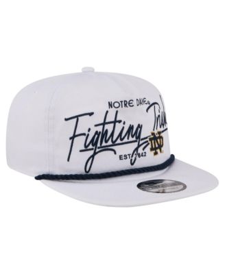 Men's White Notre Dame Fighting Irish Team Rope 19TWENTY Adjustable Hat