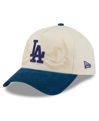 Men's Stone Los Angeles Dodgers Western Stitch 9FORTY A-Frame Adjustable Hat