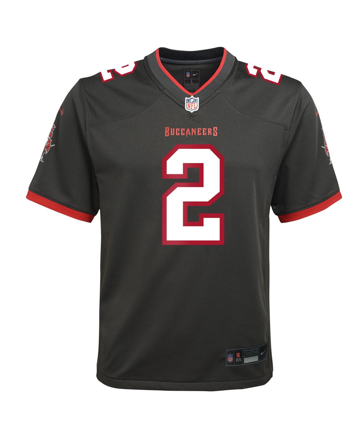 Big Boys and Girls Emeka Egbuka Pewter Tampa Bay Buccaneers Alternate Game Jersey