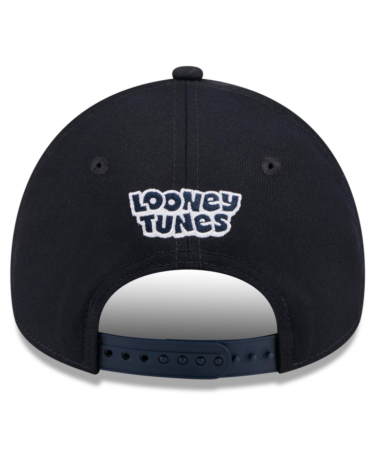 Big Boys and Girls Navy Cleveland Guardians Looney Tunes A-Frame 9FORTY Adjustable Hat