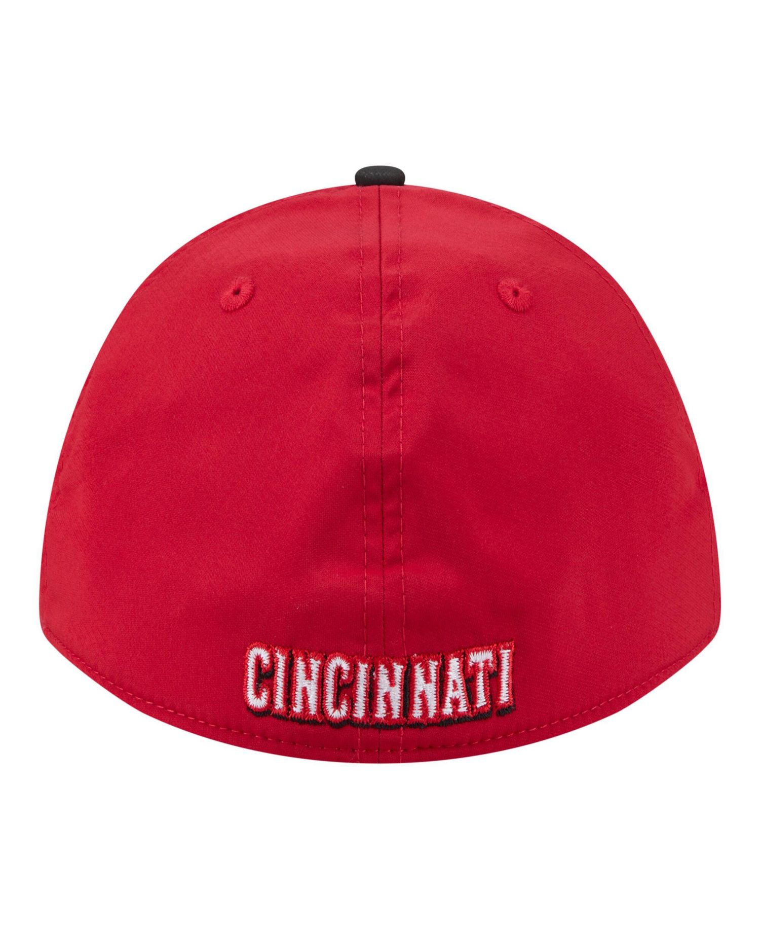Men's Red/Black Cincinnati Reds Rope M-Crown A-Frame 39THIRTY Flex Hat