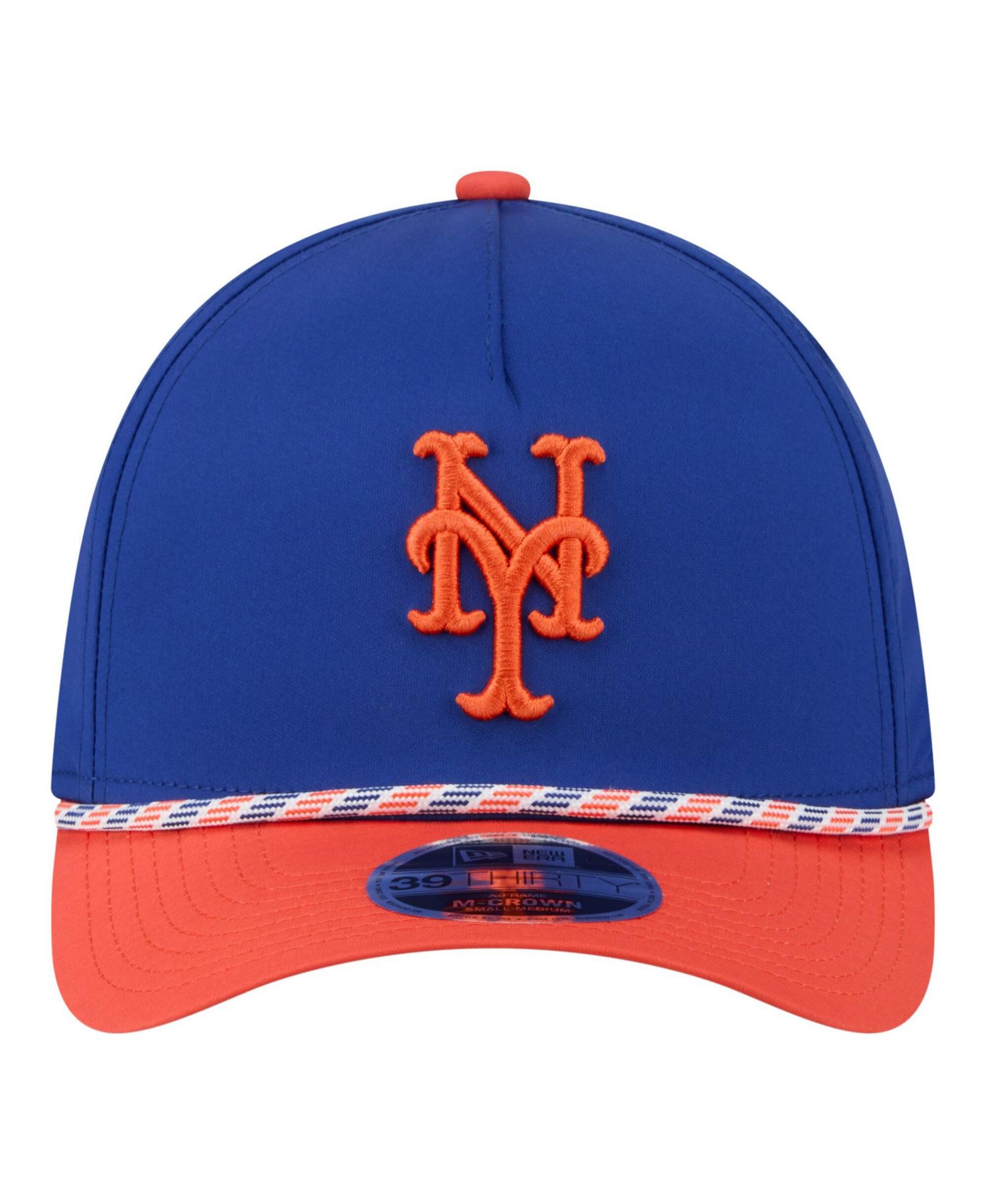Men's Royal/Orange New York Mets Rope M-Crown A-Frame 39THIRTY Flex Hat
