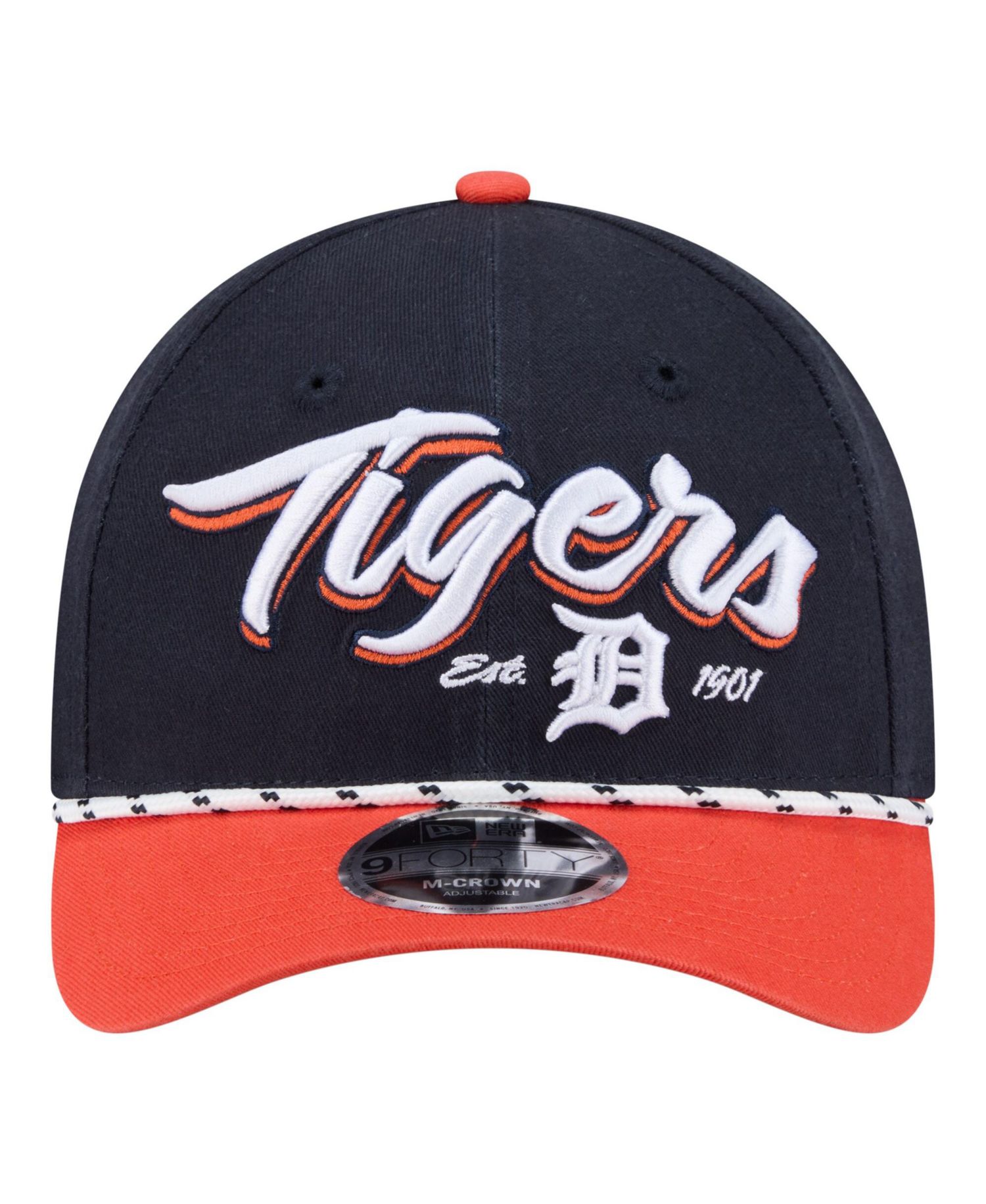 Men's Navy/Orange Detroit Tigers Team Loyal 9FORTY M-Crown Adjustable Hat