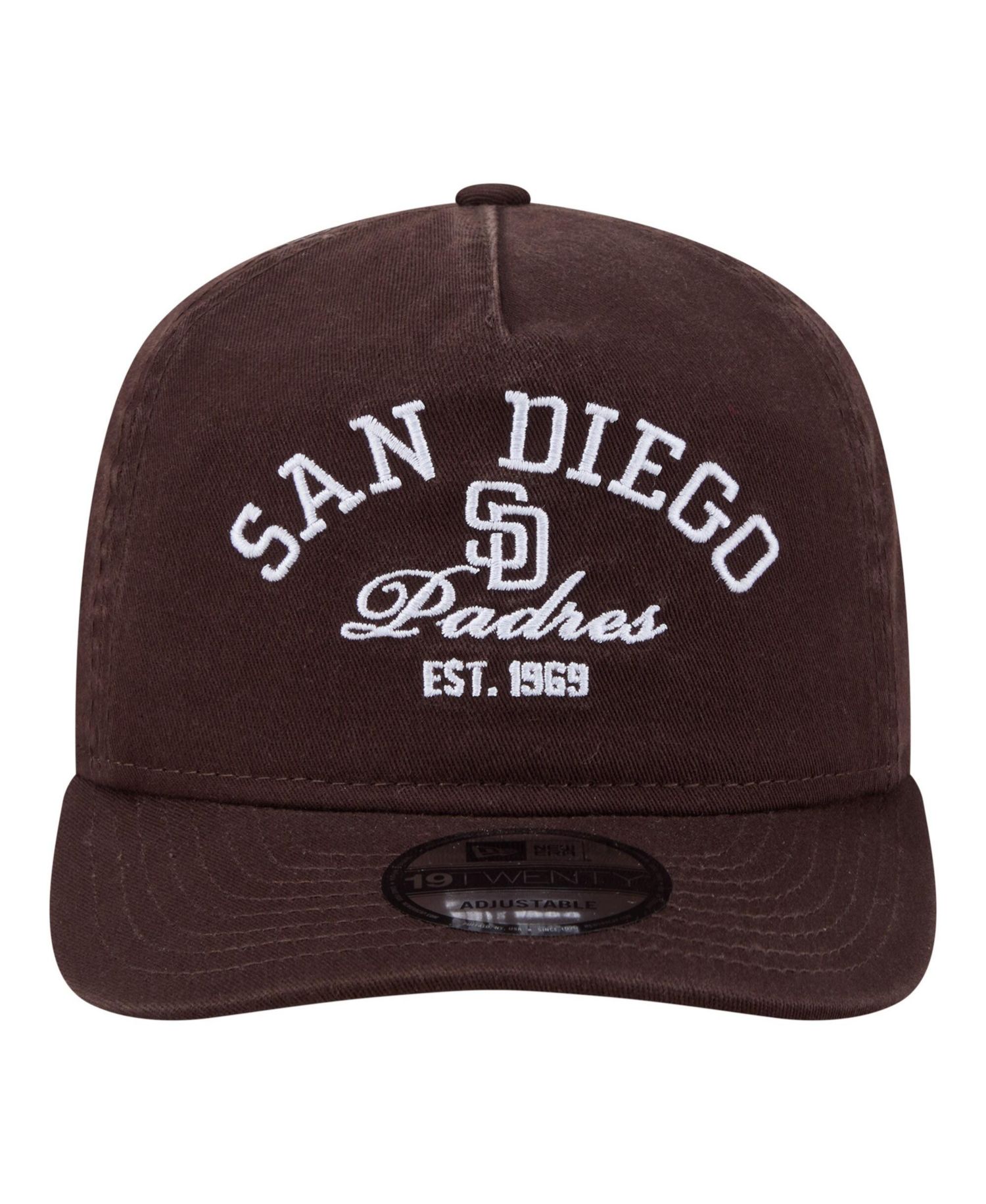 Men's Brown San Diego Padres Stacked 19TWENTY Adjustable Hat