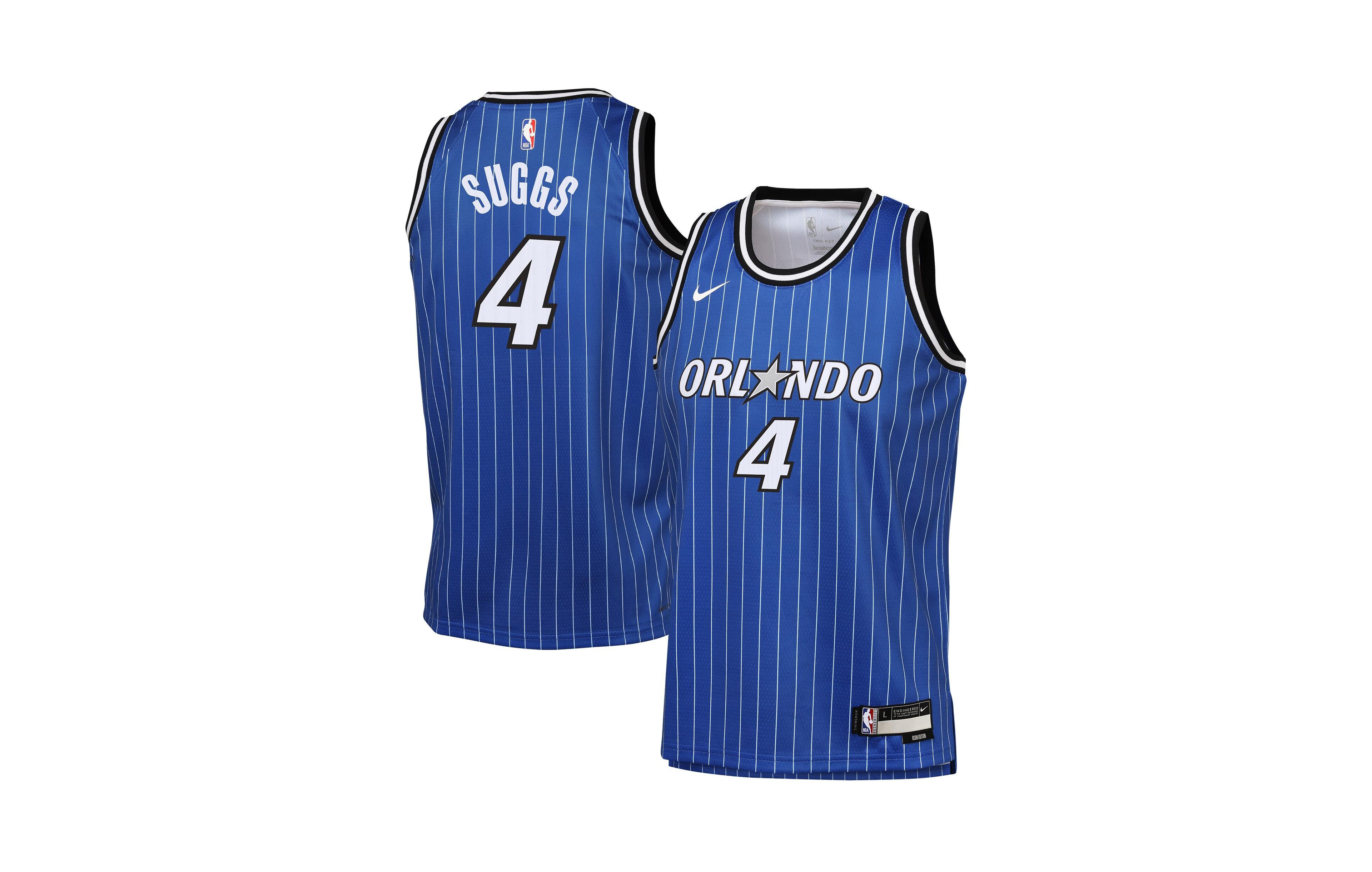 Nike Big Boys and Girls Jalen Suggs Blue Orlando Magic Swingman Icon Edition Jersey