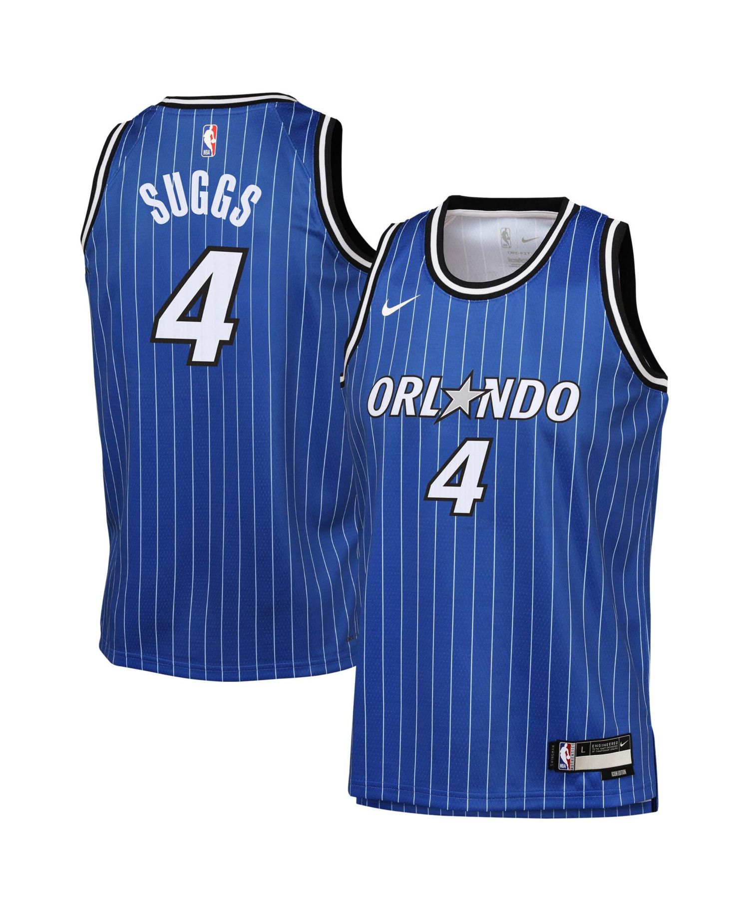 Big Boys and Girls Jalen Suggs Blue Orlando Magic Swingman Icon Edition Jersey