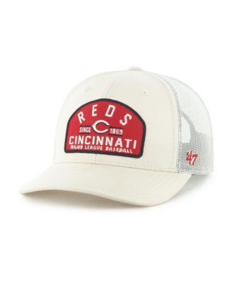 Men's Cream Cincinnati Reds Leland Adjustable Trucker Hat