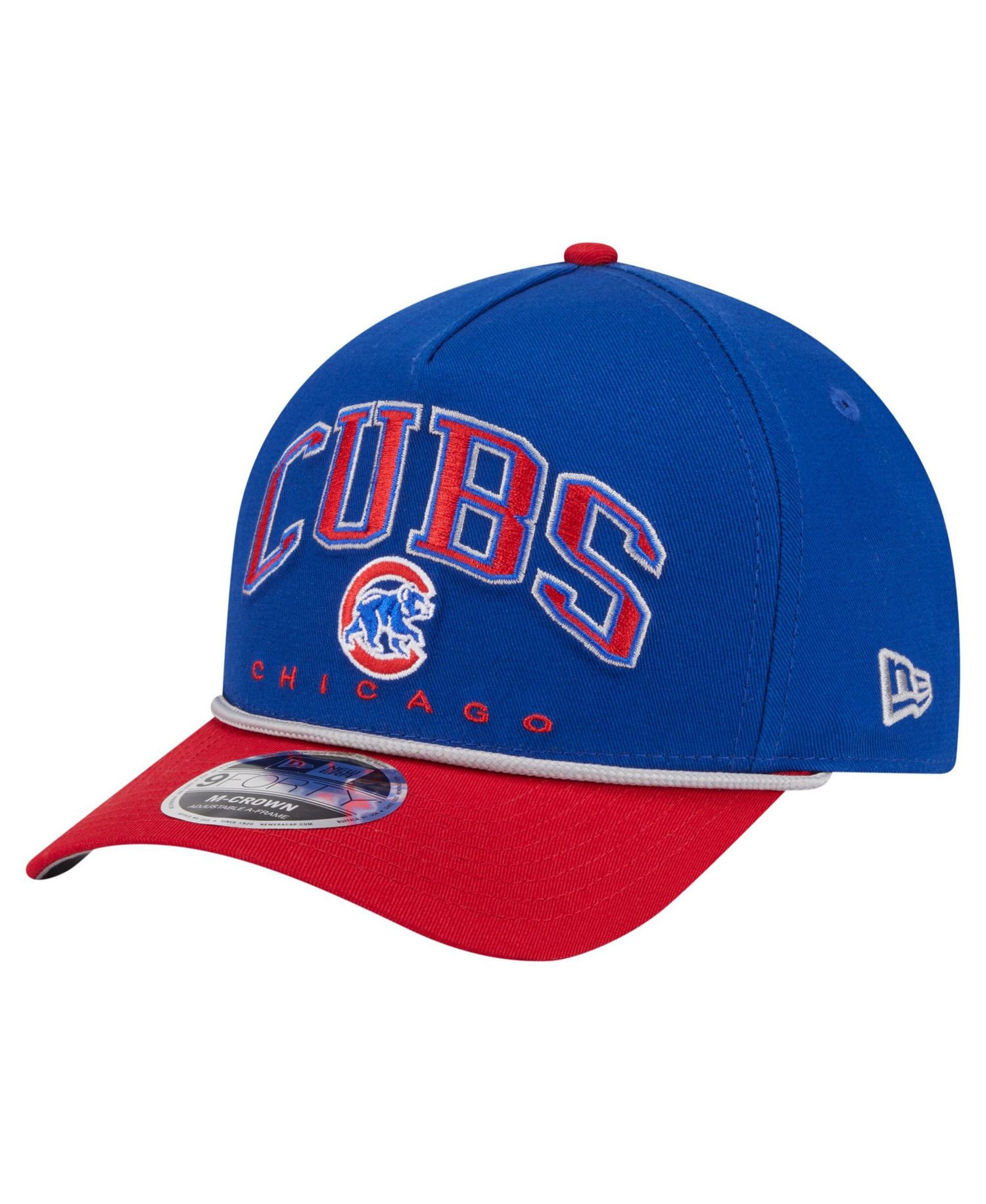Men's Royal/Red Chicago Cubs Arch 9FORTY A-Frame M-Crown Adjustable Hat