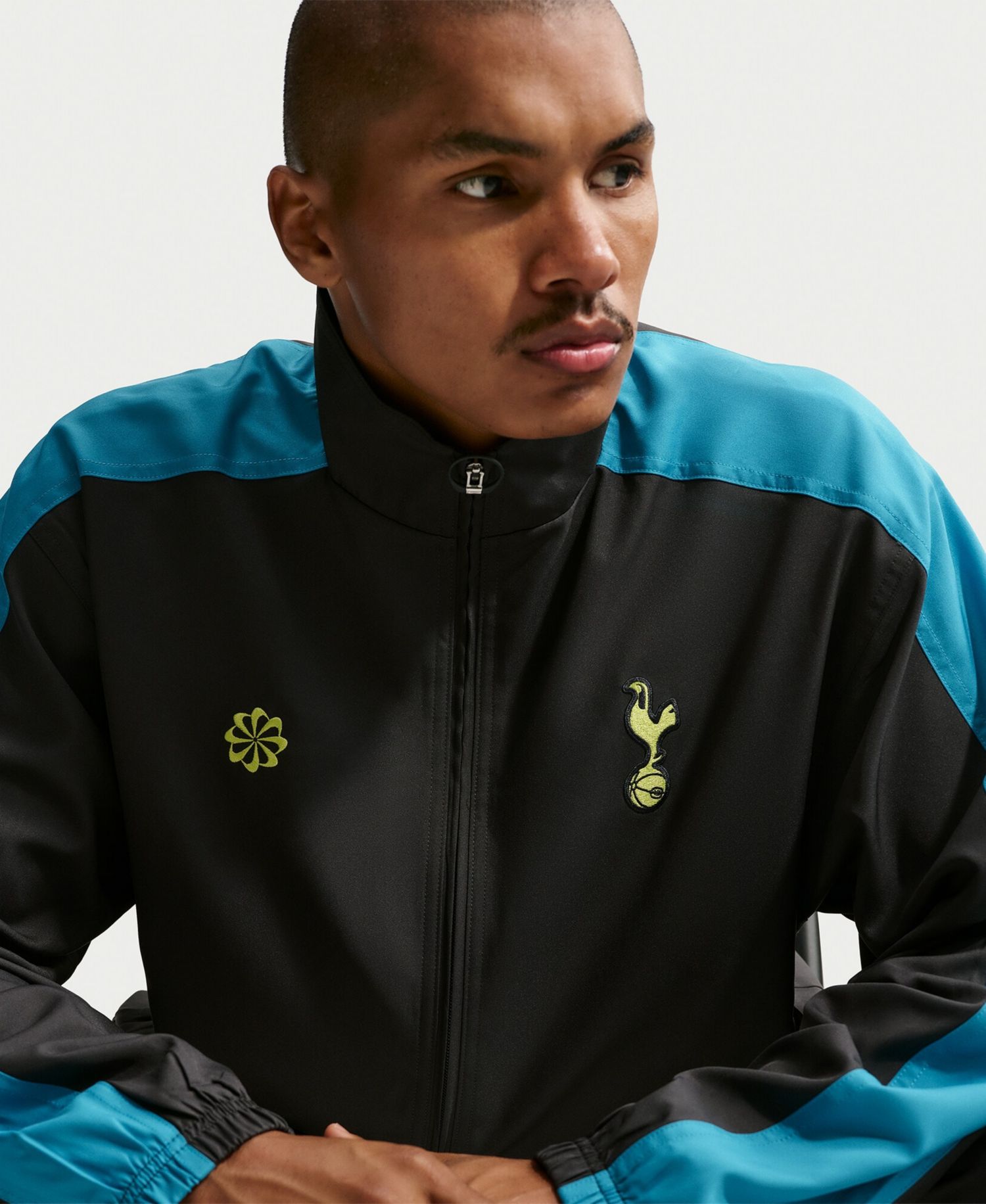 Men's Black Tottenham Hotspur 2025/26 Full-Zip Track Jacket