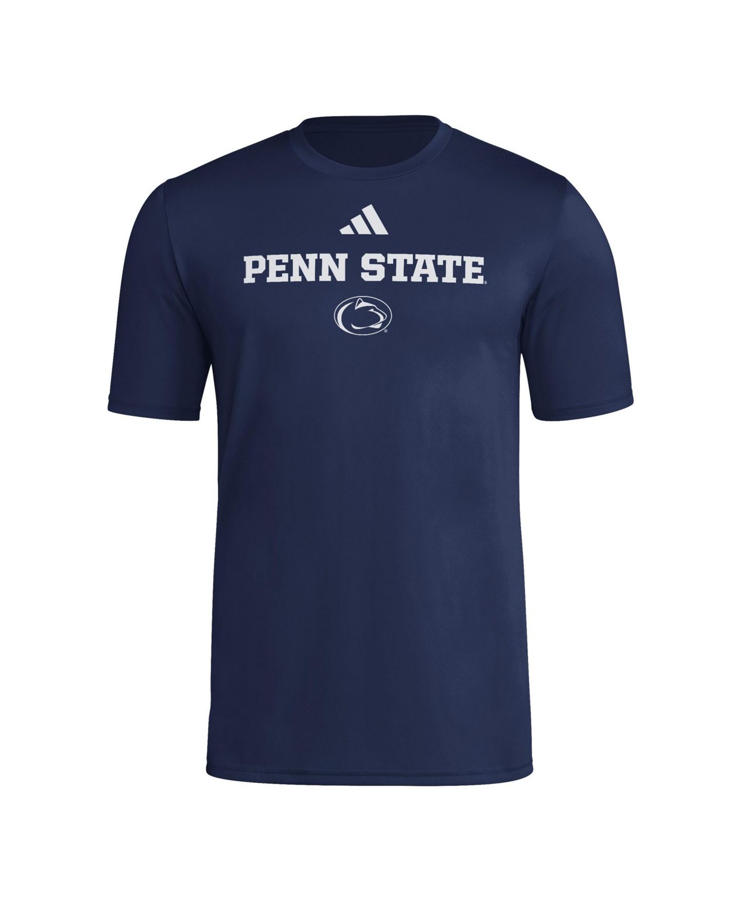 Мужская футболка adidas Navy Penn State Nittany Lions Wordmark Polyester — фото 3