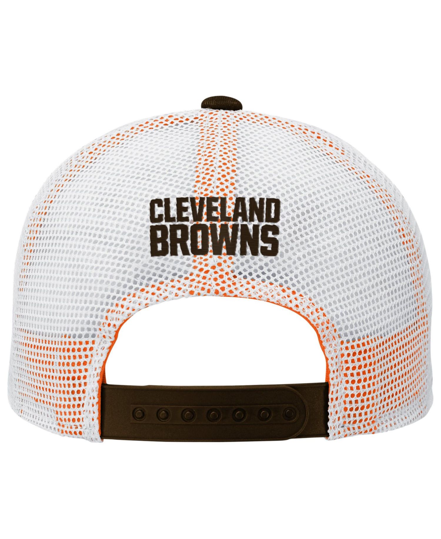 Big Boys and Girls Brown Cleveland Browns Core Lockup Trucker Adjustable Hat