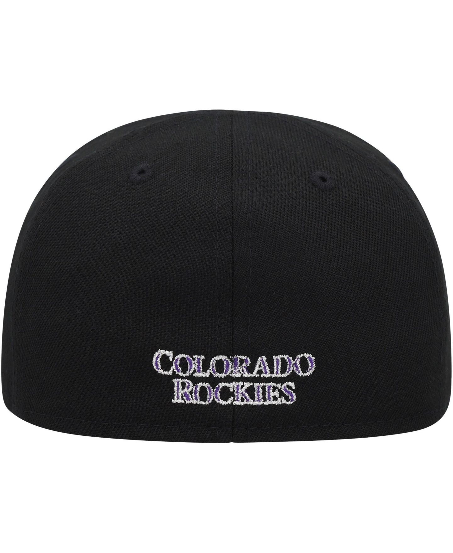 Кепка New Era Black Colorado Rockies My First 59FIFTY Fitted Hat для малышей — фото 2