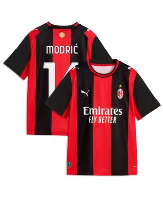 Big Boys and Girls Luka Modric Black/Red AC Milan 2026/27 Home Replica Jersey
