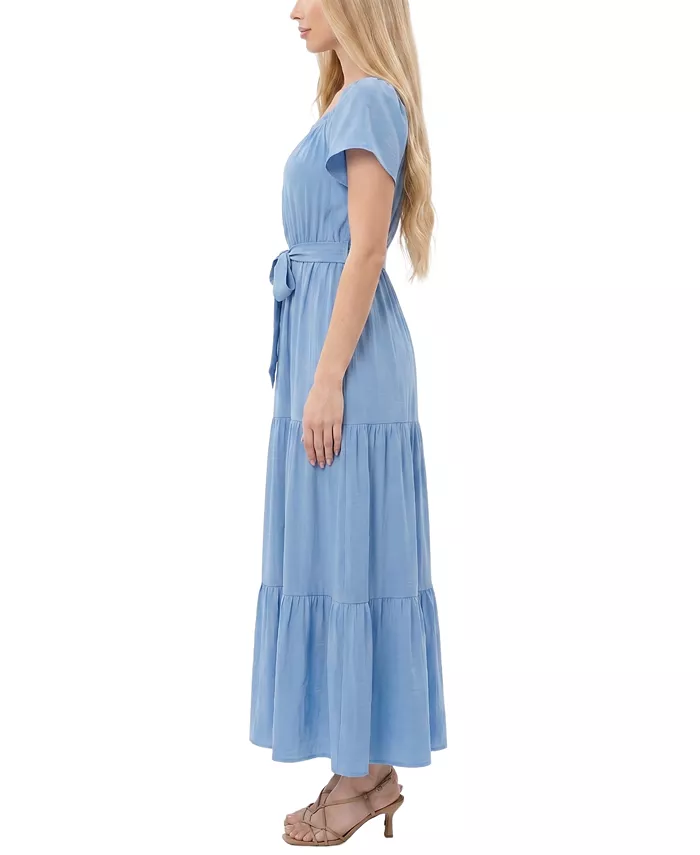 Petite Off-The-Shoulder Tiered Maxi Dress - thumbnail 6