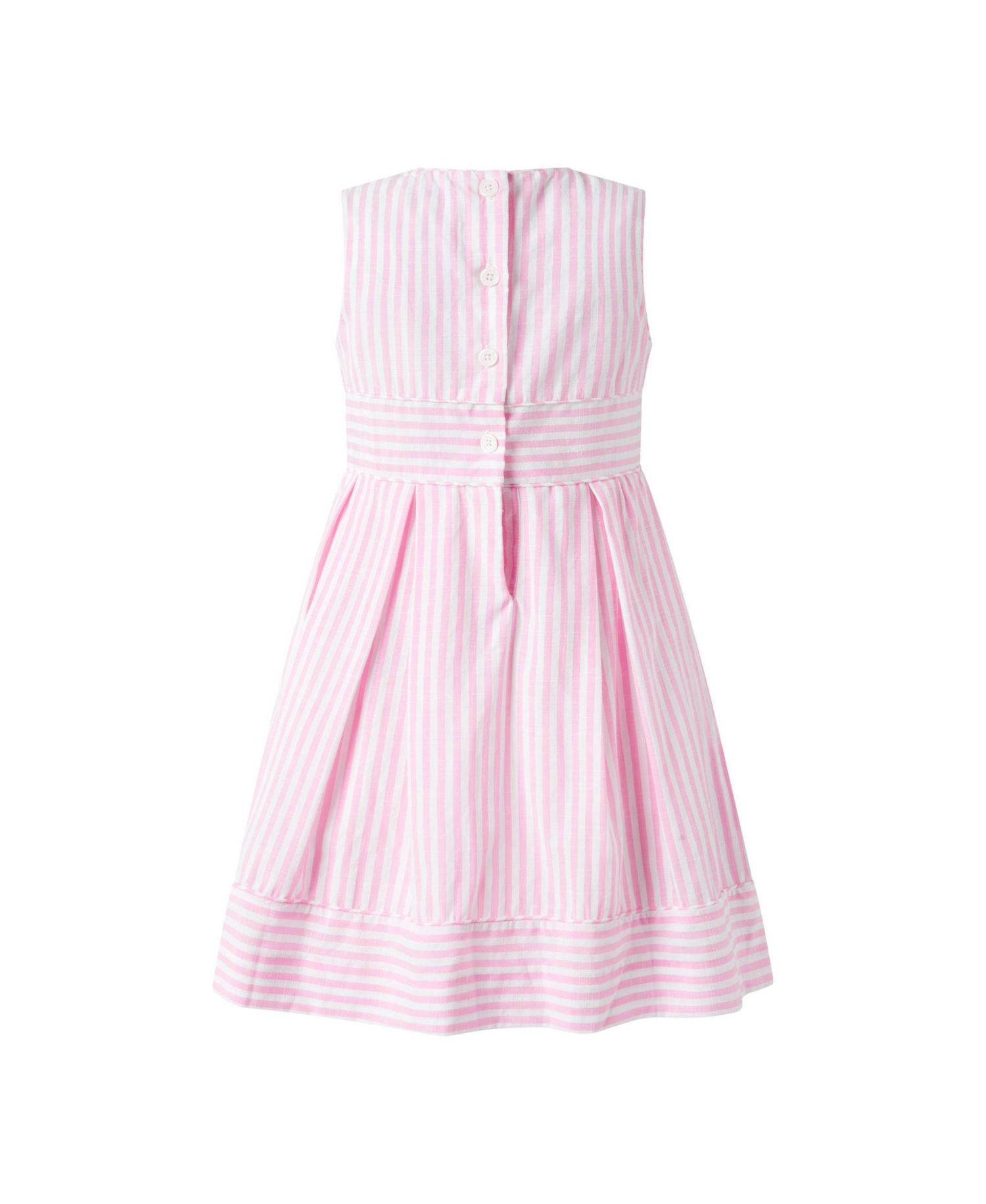 Girls' 2-12 Pastel Oxford Pleated Dress