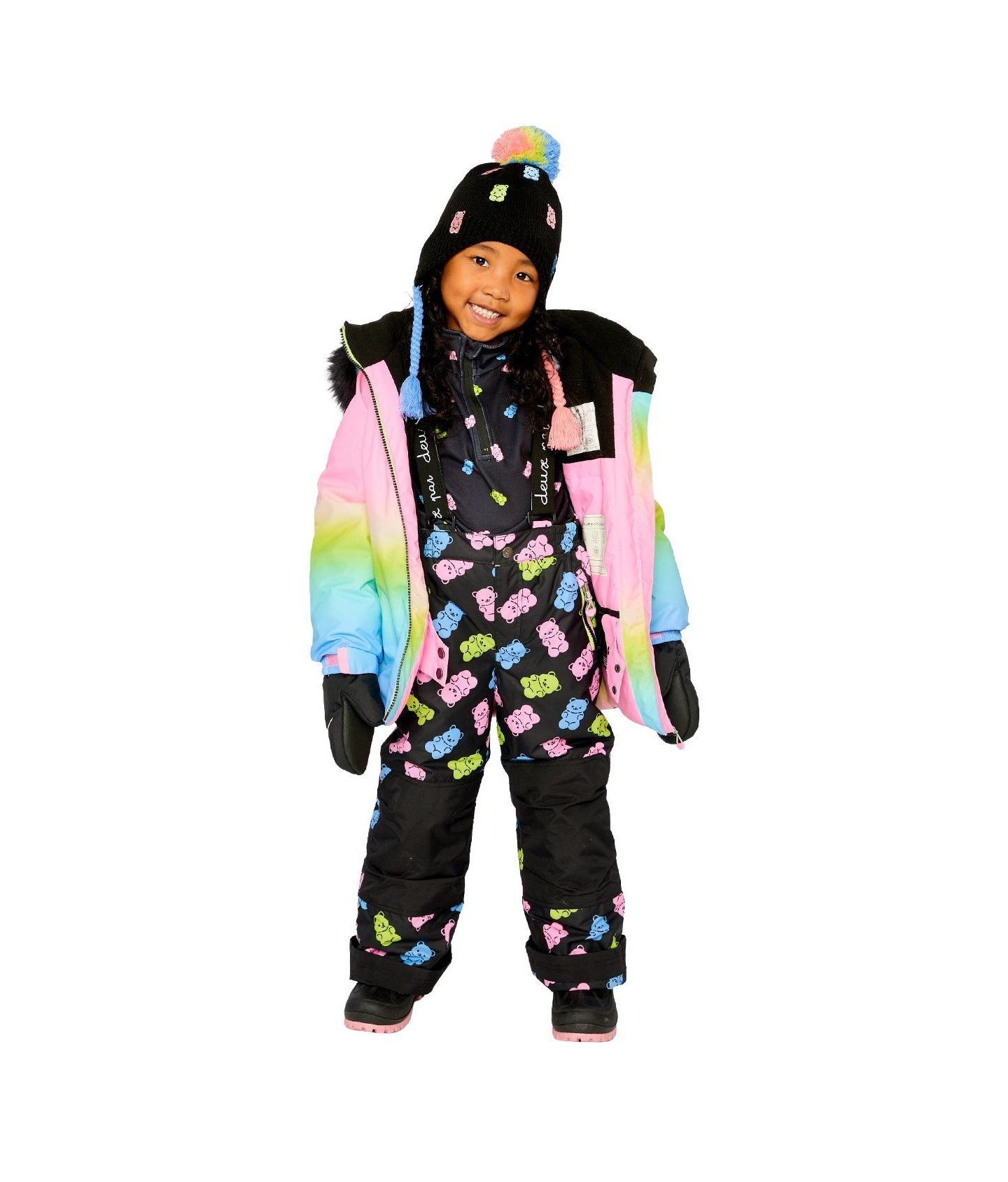 Комплекты Deux par Deux Two Piece Play Snowsuit для девочек-малышей, цвет: Разноцветный градиентный — фото 7