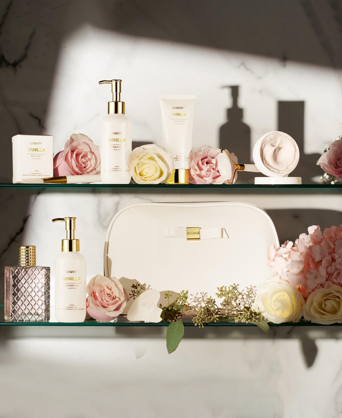 Lovery 10-Pc. Luxury Vanilla Bath and Body Care Spa Gift Set