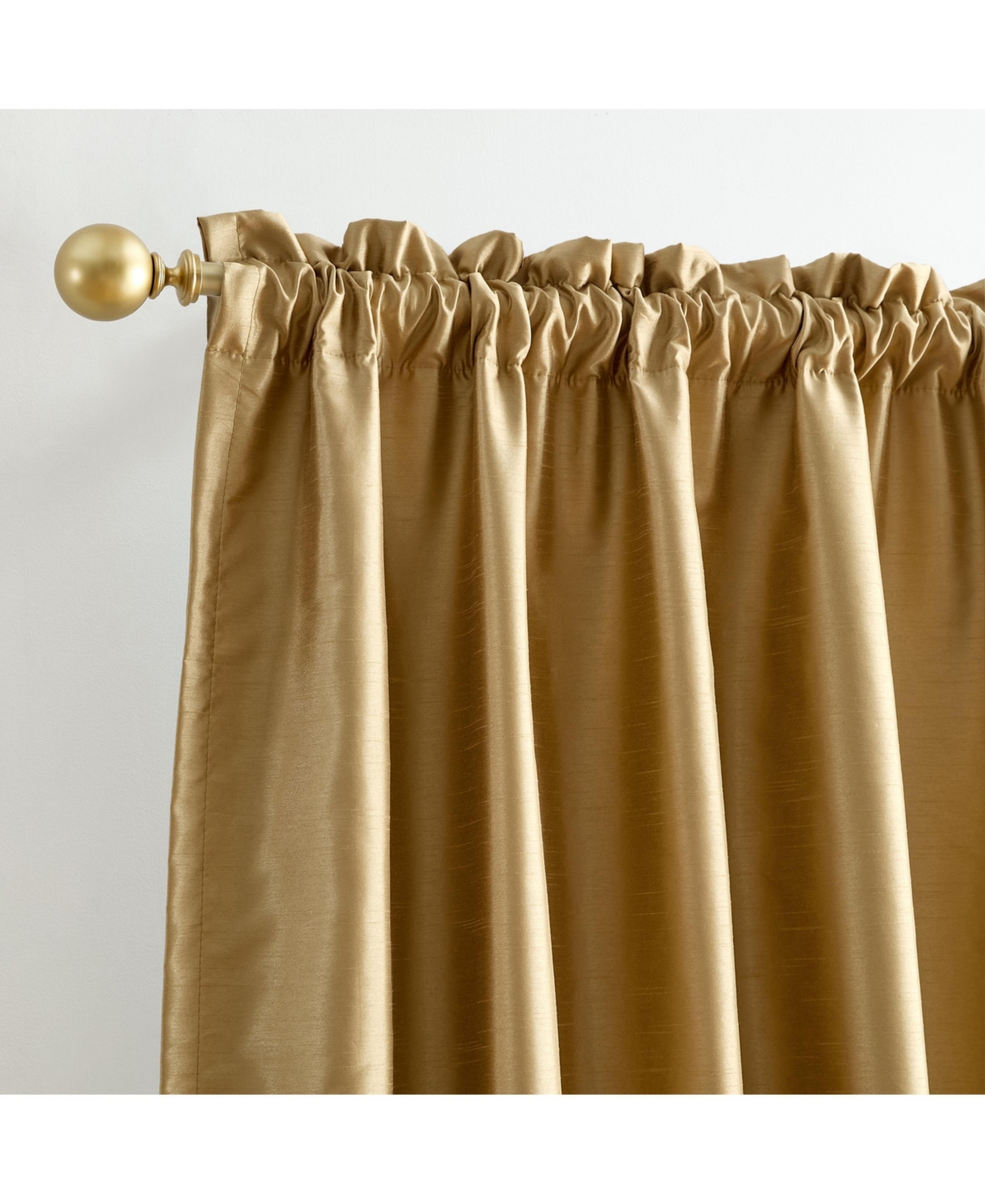 Lenox Imperial Faux Silk Blackout Back Tab/Rod Pocket Window Curtain