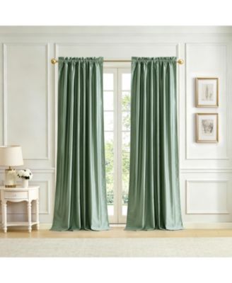 Imperial Faux Silk Blackout Back Tab/Rod Pocket Window Curtain