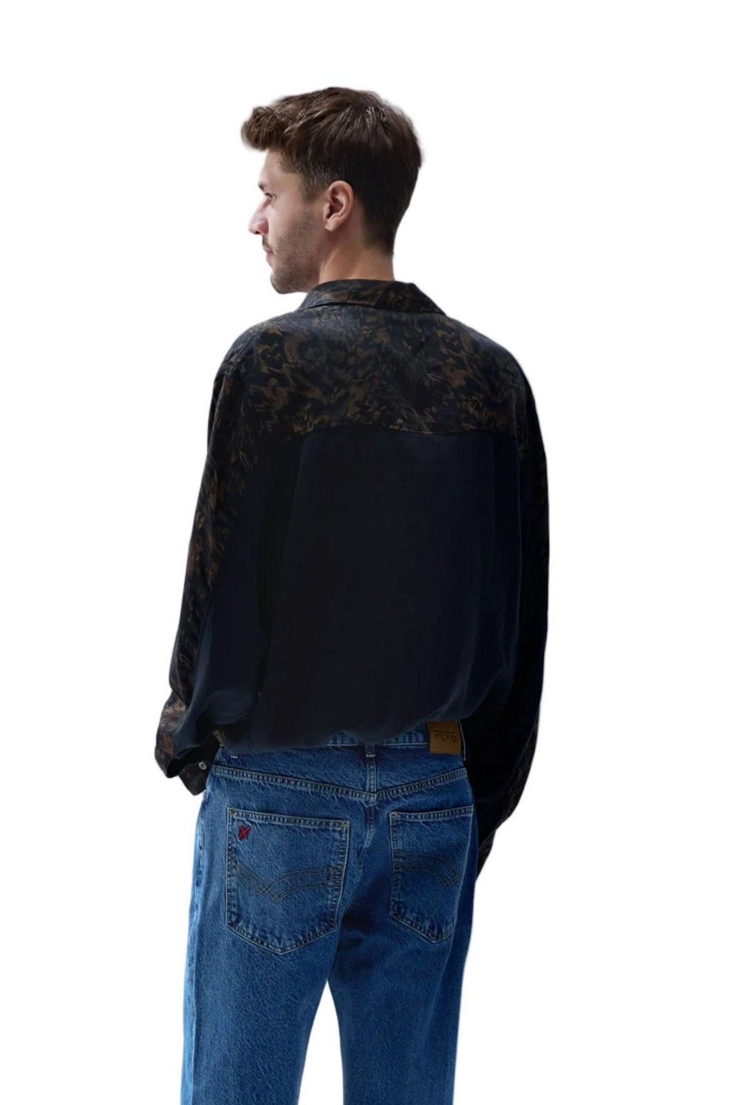Мужская рубашка PCFG Your Itch Kangaroo Long-Sleeve, цвет: Леопардовый с принтом — фото 2