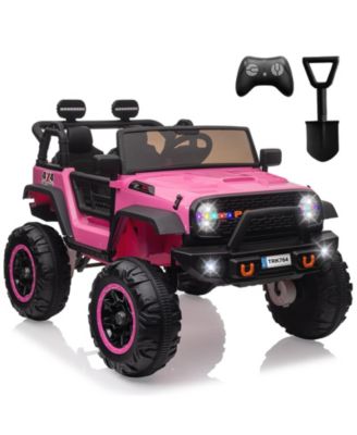 24V 2 Seater Electric Ride On Truck with Remote Control, 110 lbs Capacity, Ages 3-8