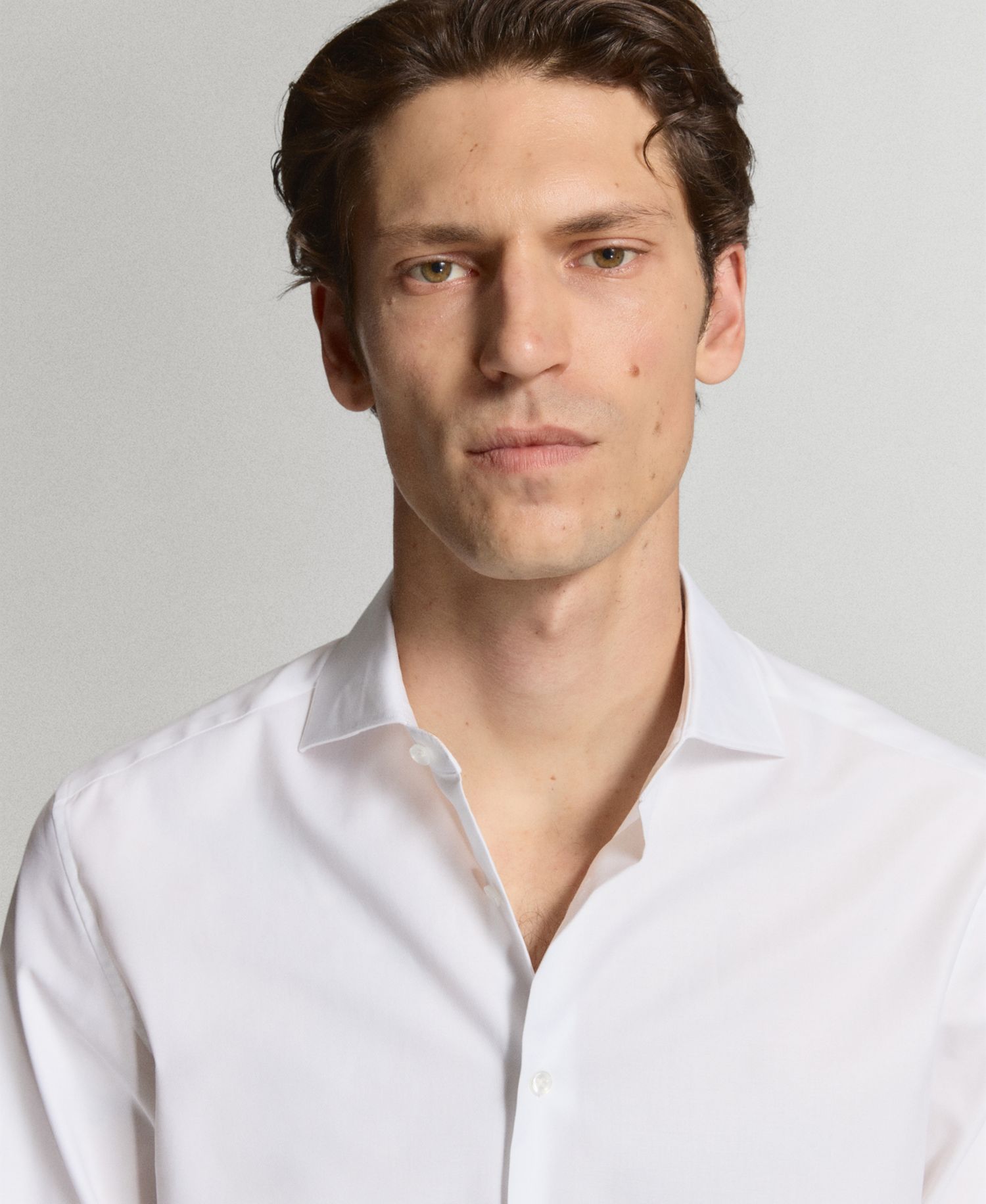 Men's Regular-Fit Cotton Dress Shirt
