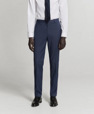 Men's Stretch Fabric Super Slim-Fit Suit Pants