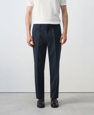 Men's Slim-Fit Linen-Lyocell-Blend Pants