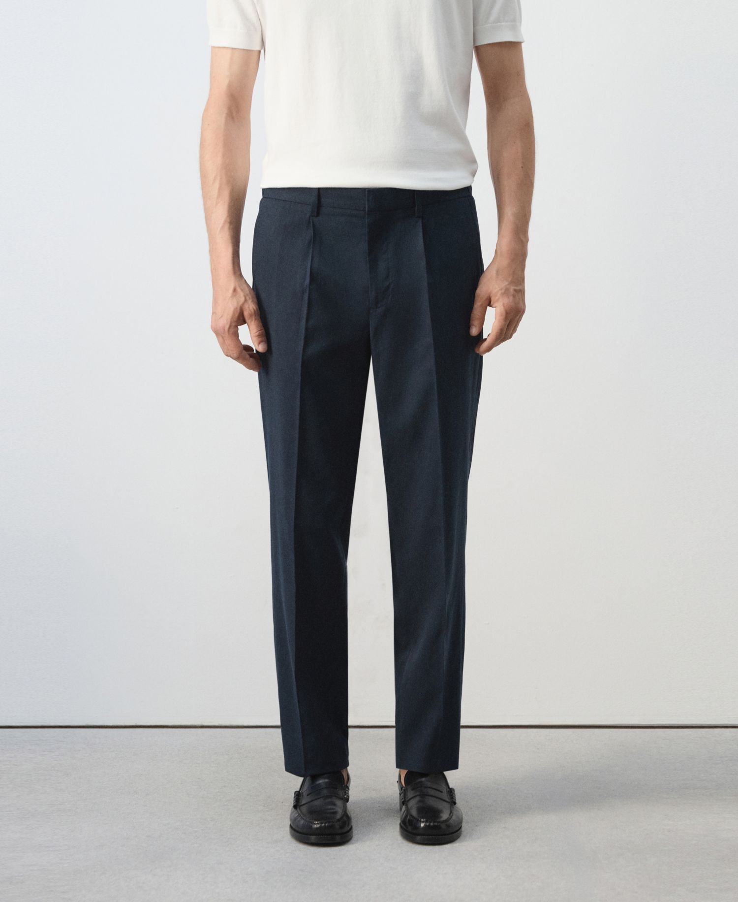 Men's Slim-Fit Linen-Lyocell-Blend Pants