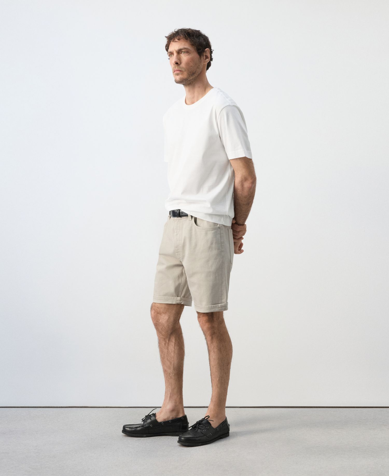 Men's Slim-Fit Denim 9.45" Bermuda Shorts