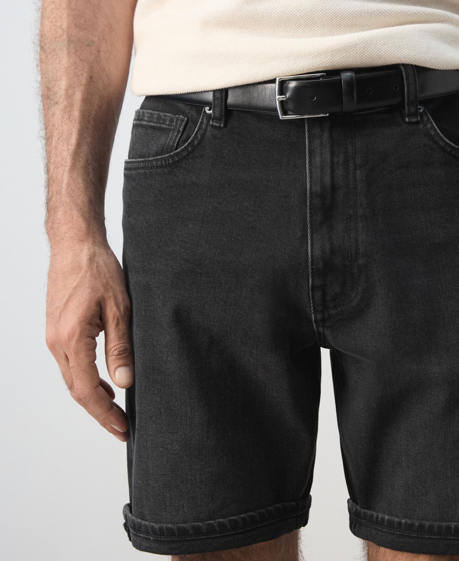 Men's Slim-Fit Cuffed 9.45" Bermuda Shorts