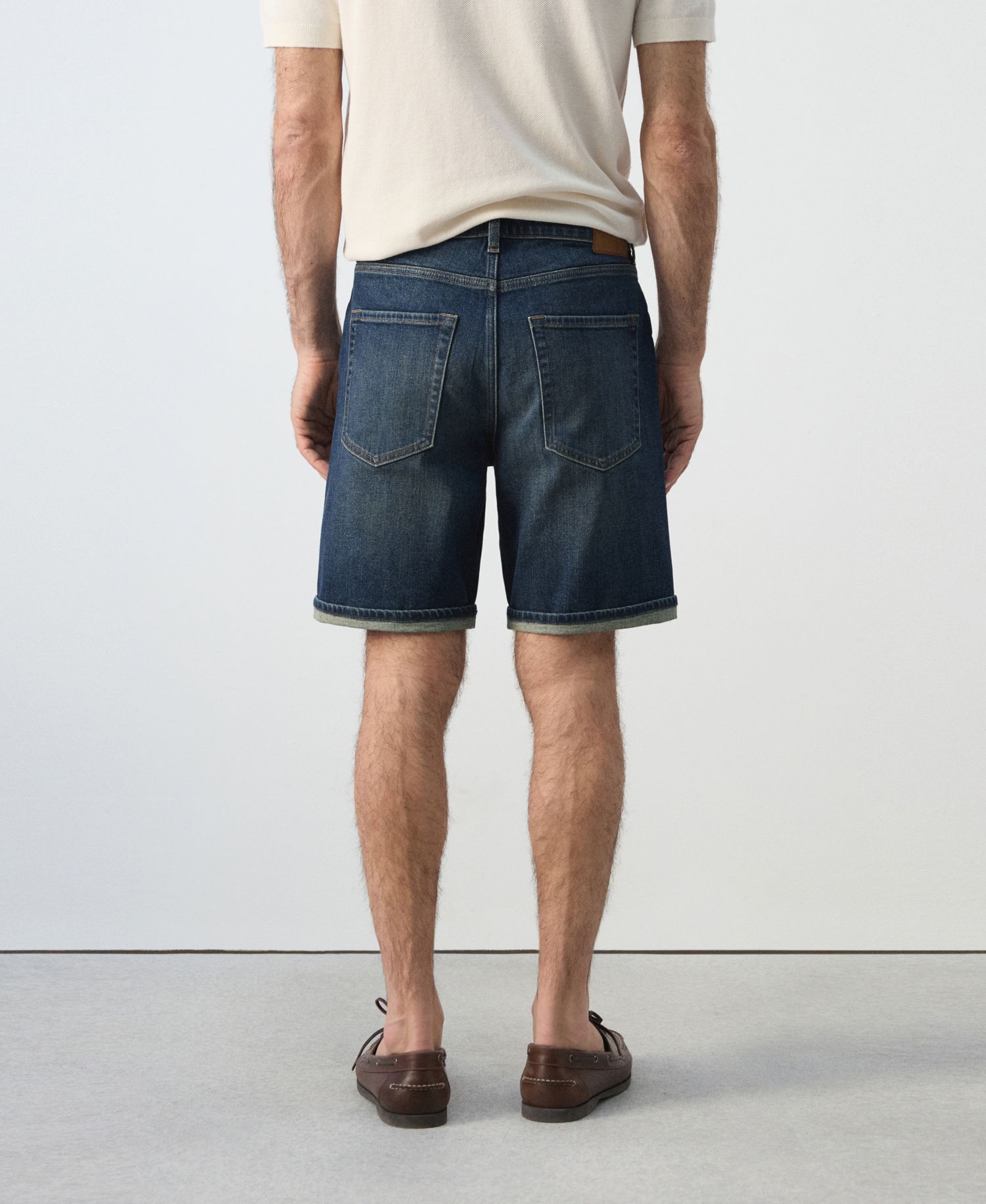 Men's Slim-Fit Denim 9.45" Bermuda Shorts