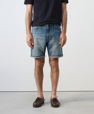 Men's Slim-Fit Denim 9.45" Bermuda Shorts