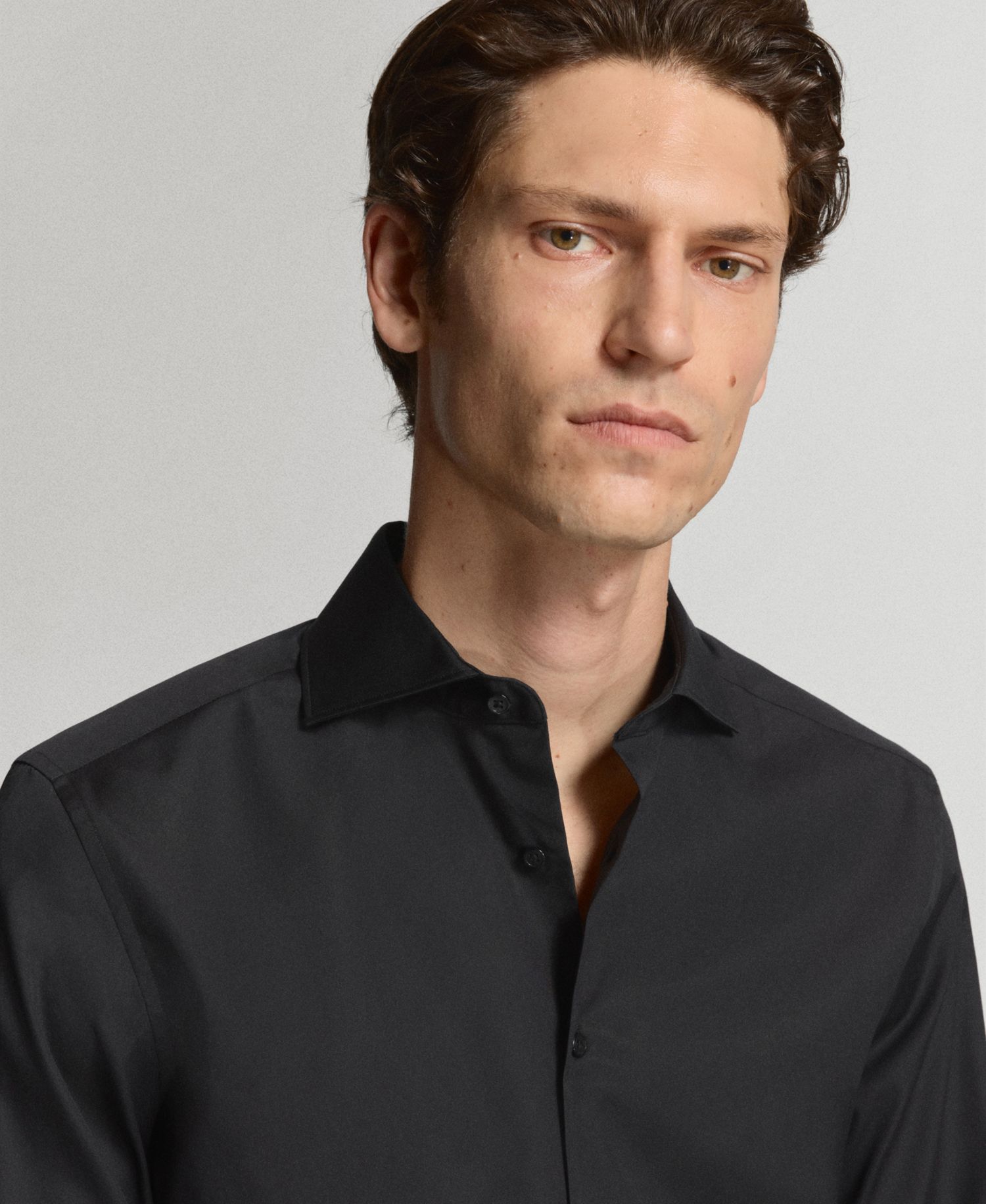 Men's Slim-Fit Cotton Poplin Dress Shirt