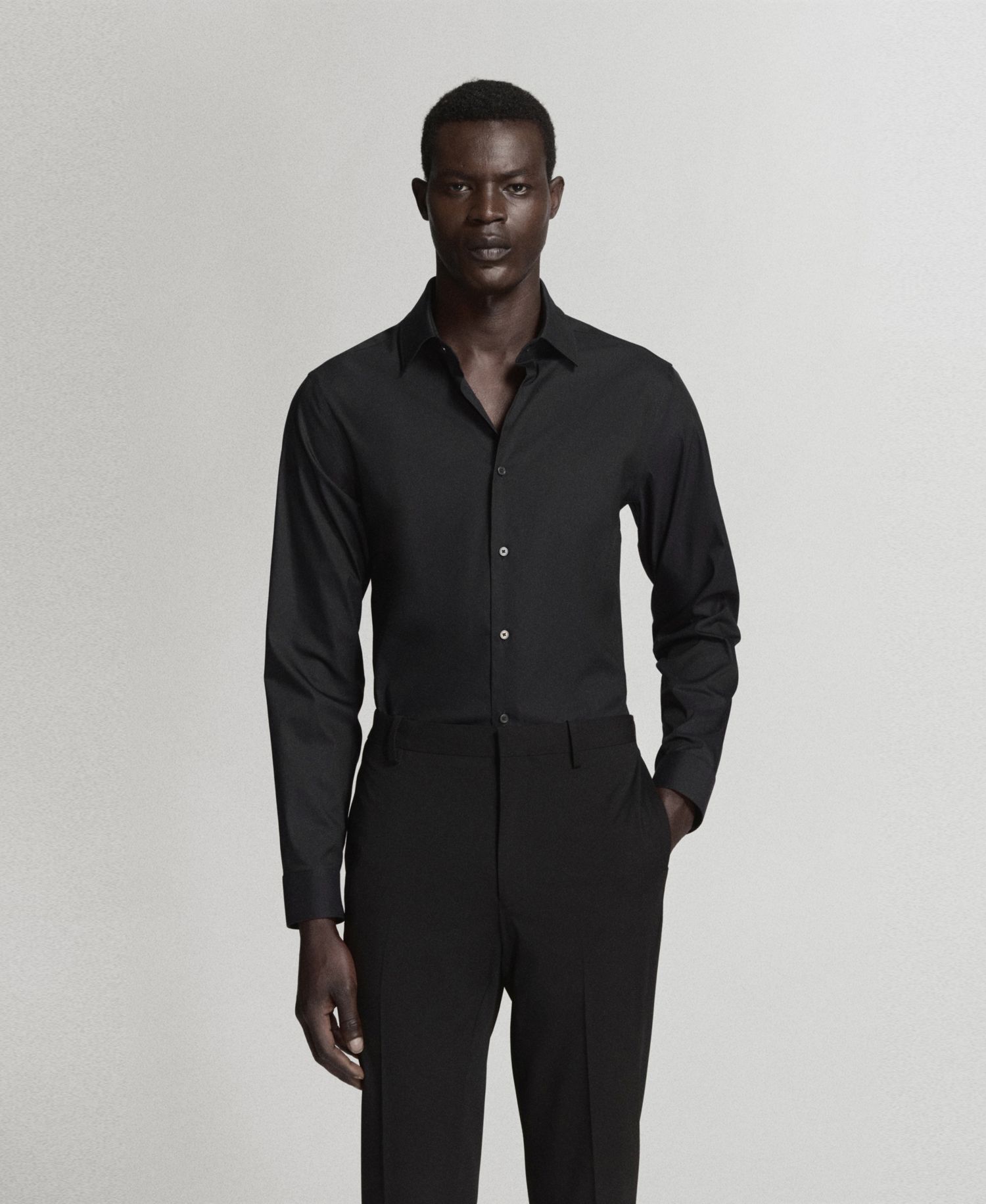 Men's Super Slim Fit Cotton Stretch Dress Shirt