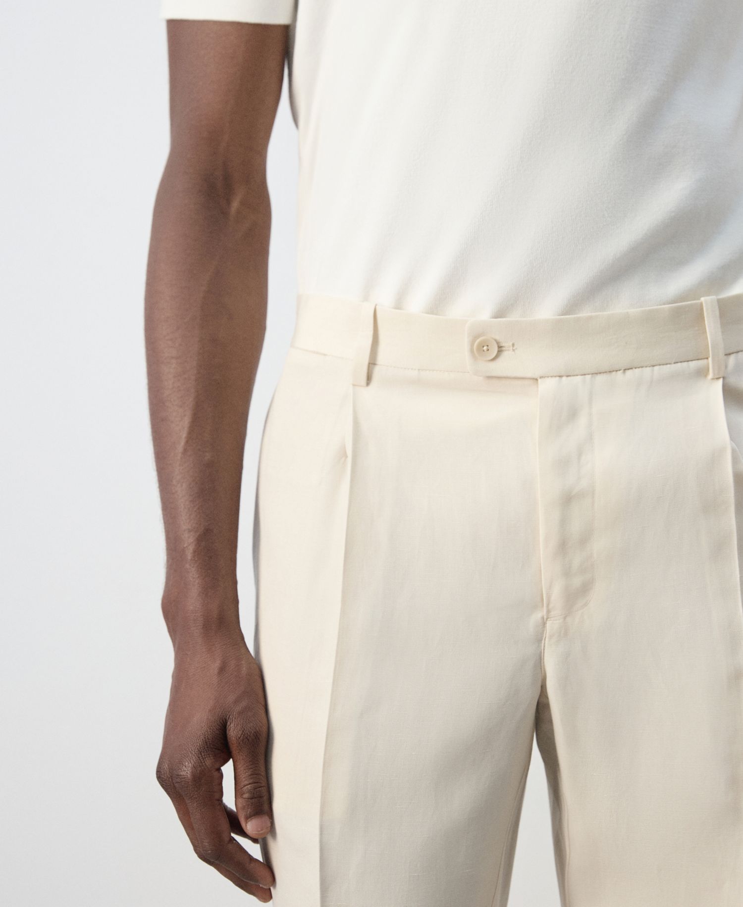 Men's Regular-Fit Lyocell-Linen-Blend Pants