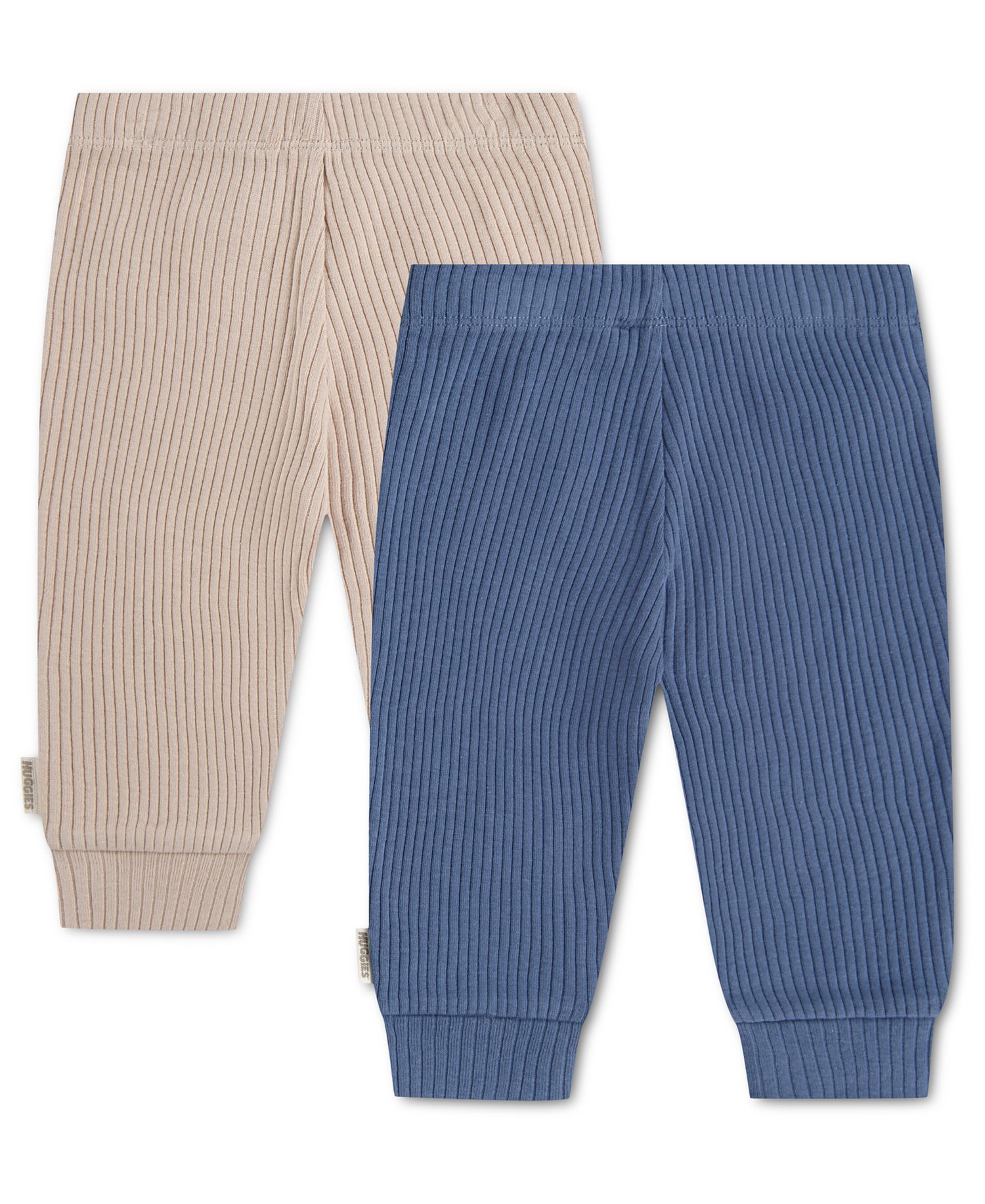 Baby Boys' Babywear Ribbed Jogger Pants, 2-Pack