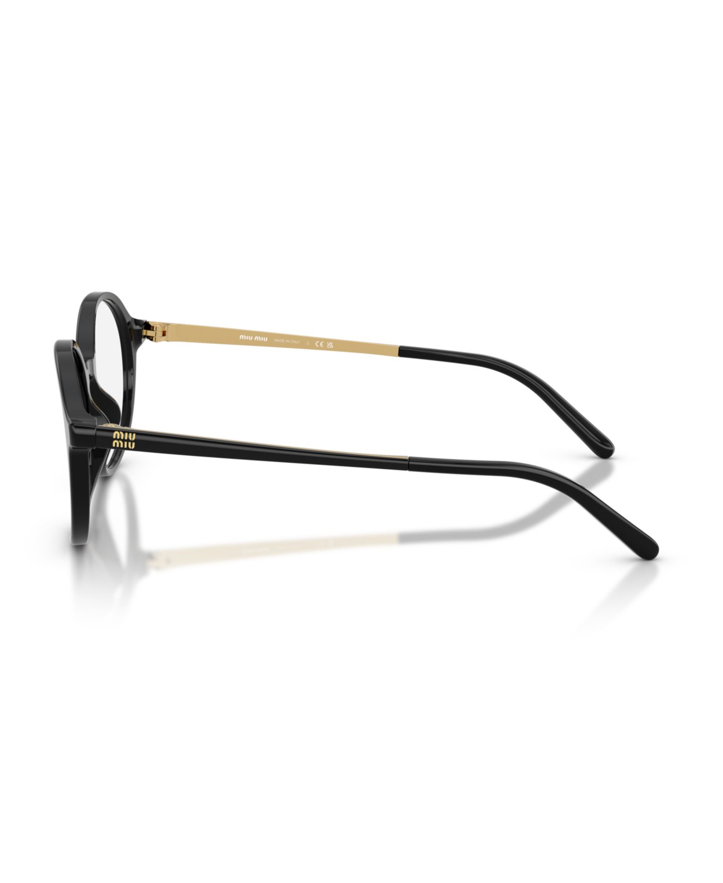 Женские очки MIU MIU Eyeglasses, MU 10ZVU, цвет: Чёрный — фото 2