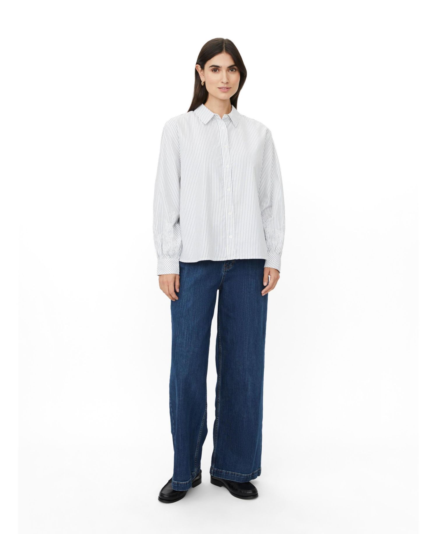 Women's MaIsavora Long-Sleeve Striped Button-Down Shirt