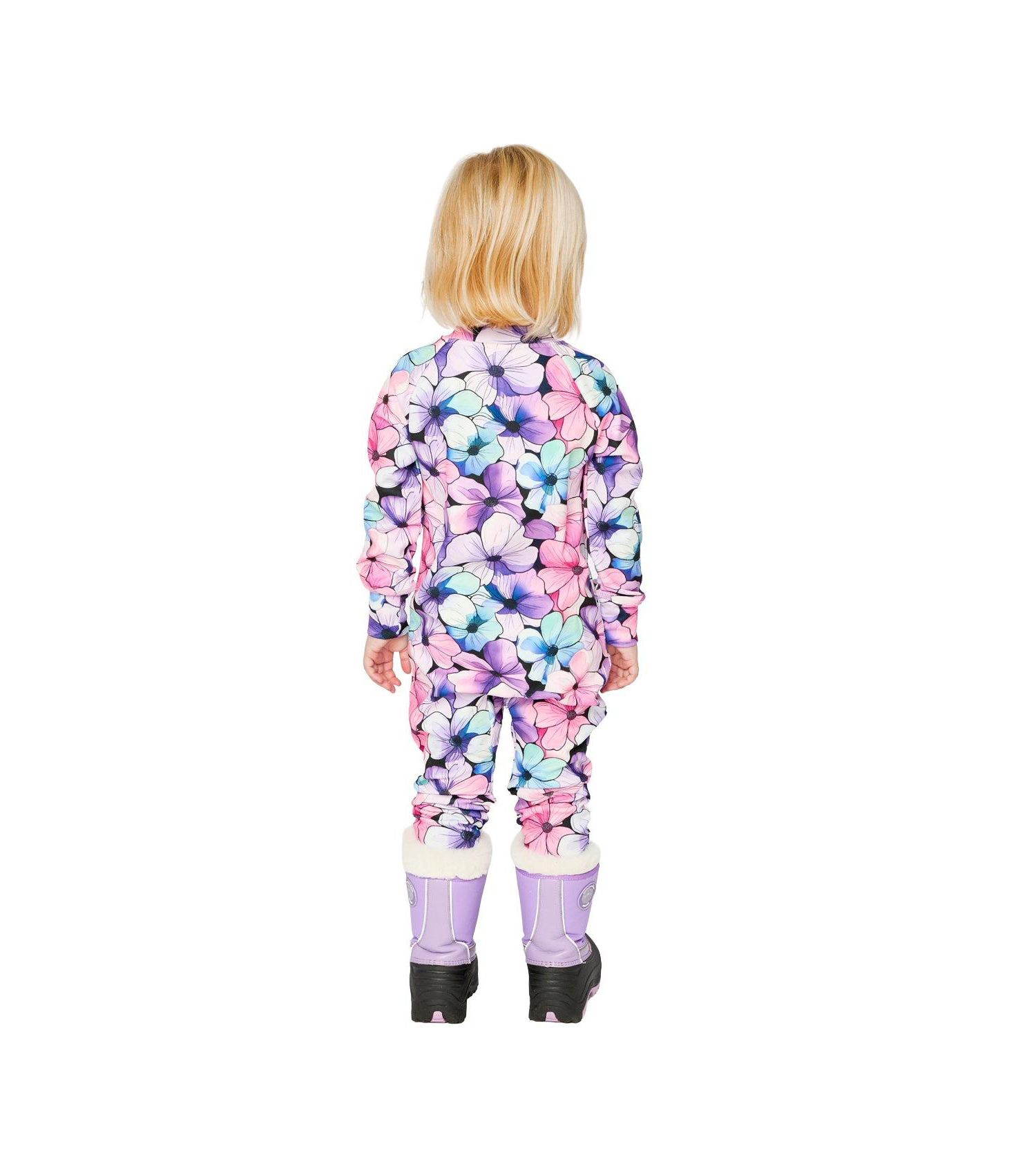 Baby Girl ( 6M to 24 M ) One Piece Thermal Underwear Floral Print