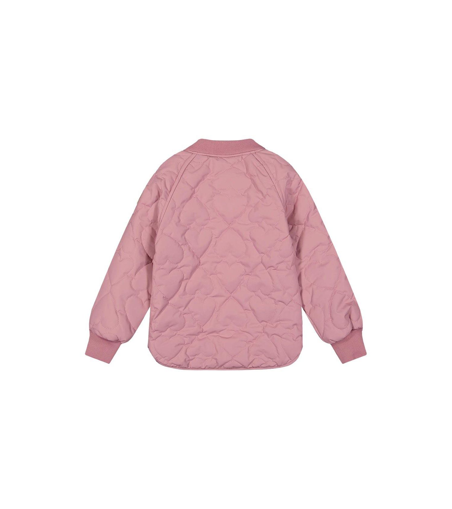 Little and Big Girl 6-14 Quilted Raglan Sleeve Jacket Mauve