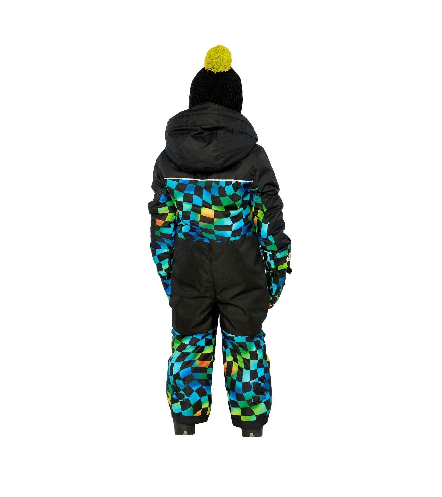 Little and Big Boy ( 6 to 14 ) One Piece Play Snowsuit Checkered Print