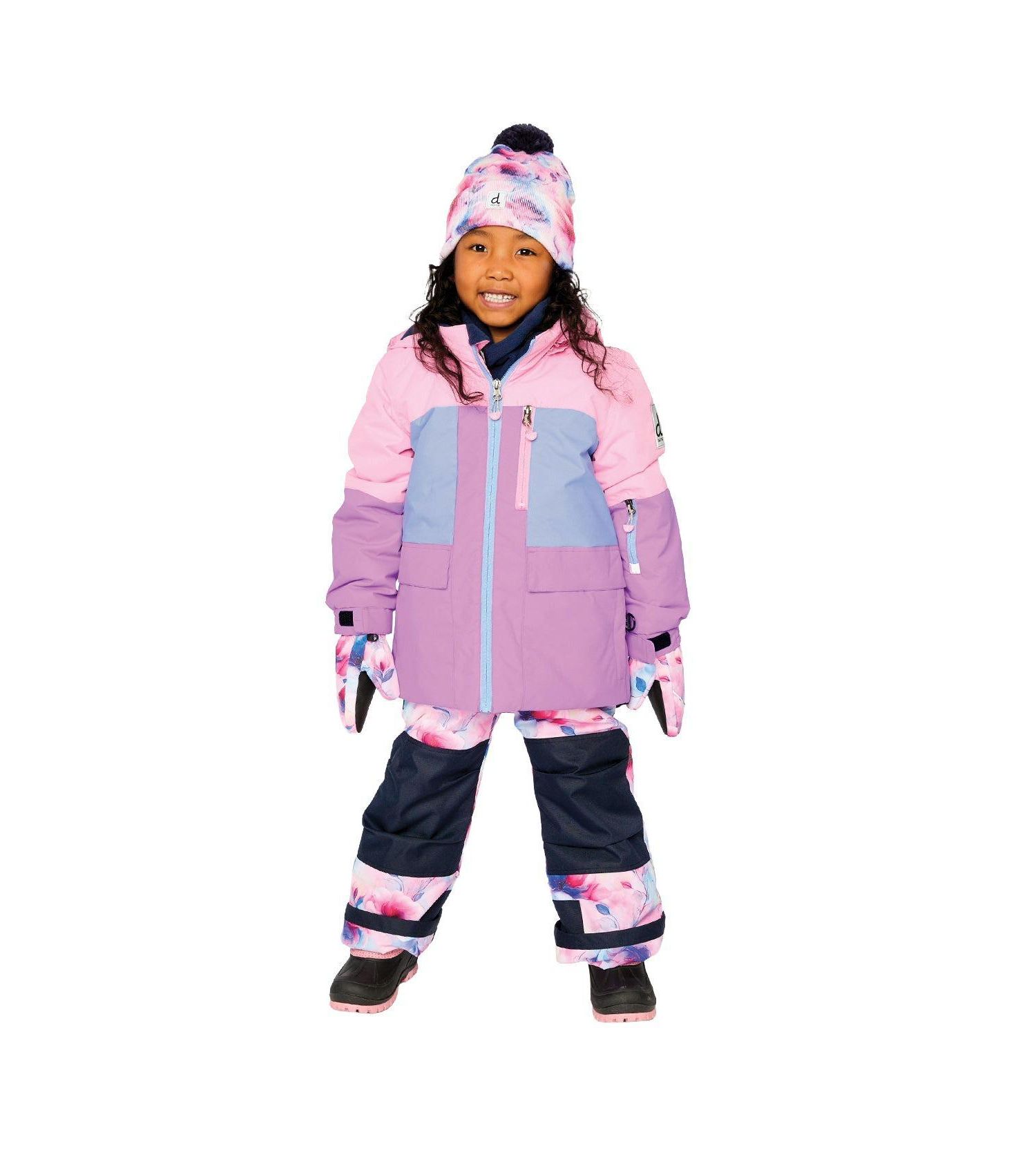 Little and Big Girl (6 - 14) Two-Piece Play Snowsuit