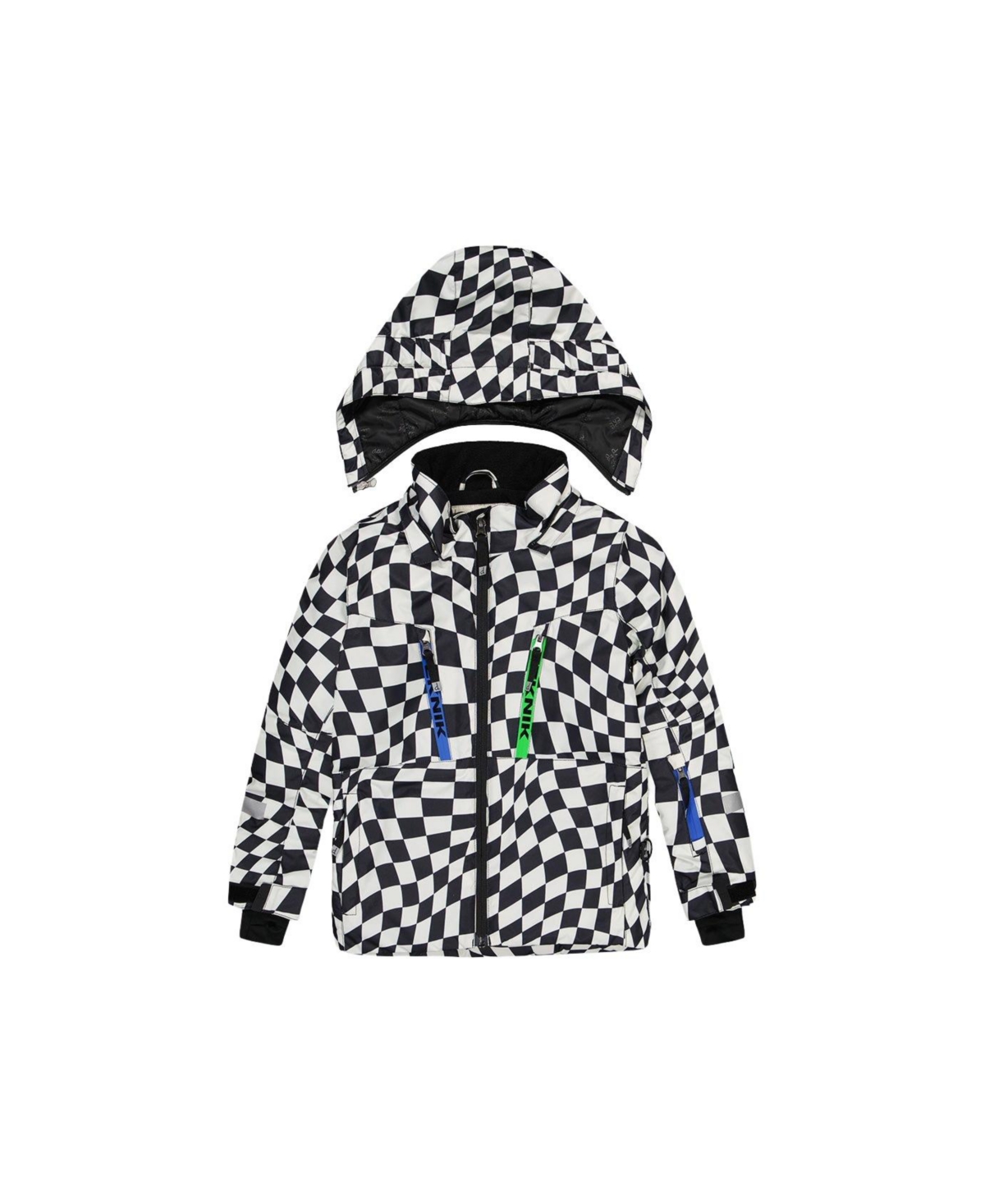 Deux par Little and Big Boy 6-16 Two Piece Teknik Snowsuit Checkered Print
