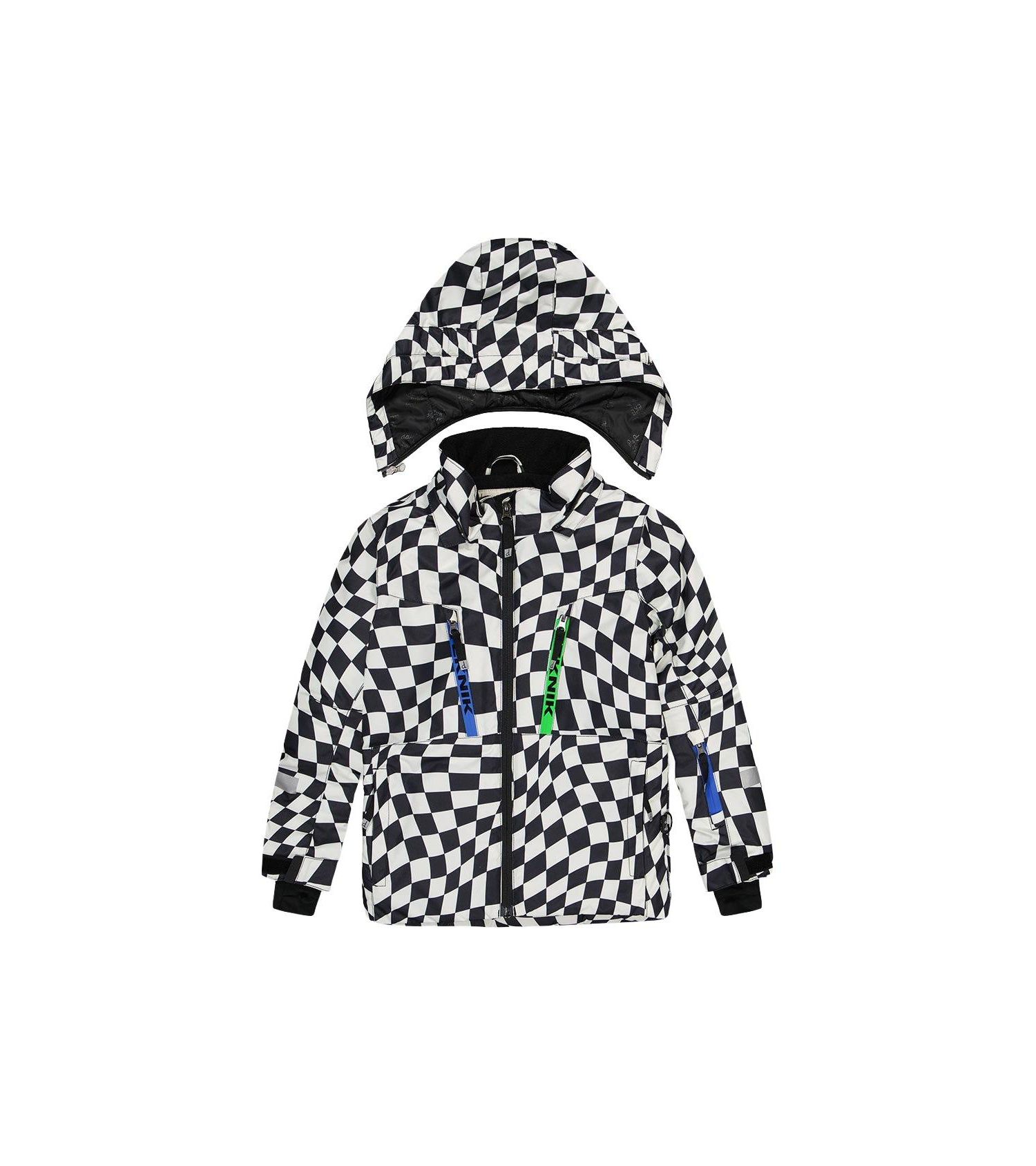 Little and Big Boy 6-16 Two Piece Teknik Snowsuit Checkered Print