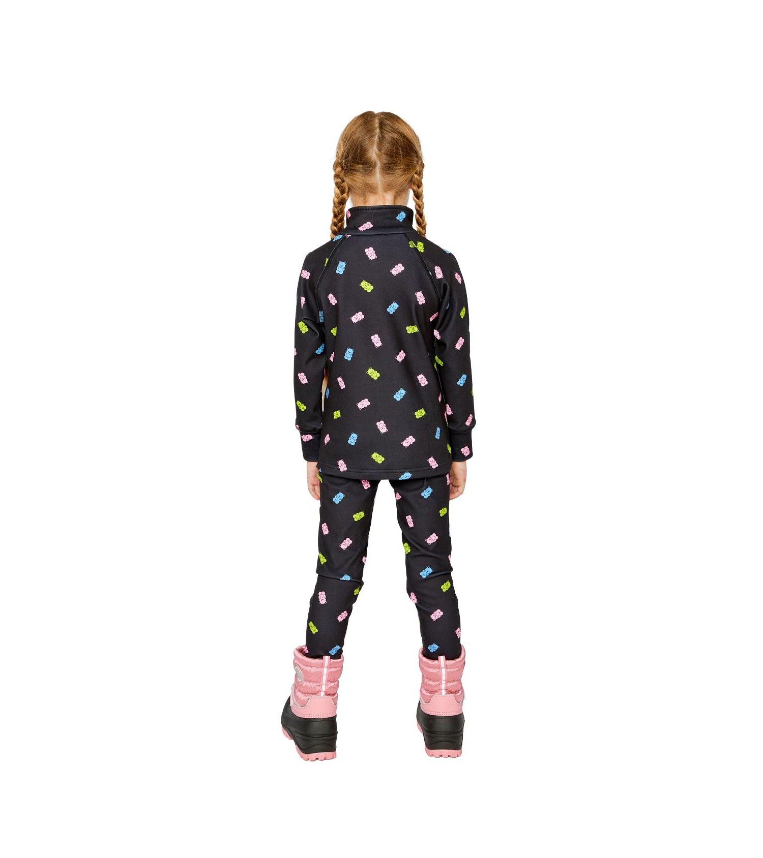 Big Girls (6-14) Two Piece Thermal Underwear Printed Gummy Bears