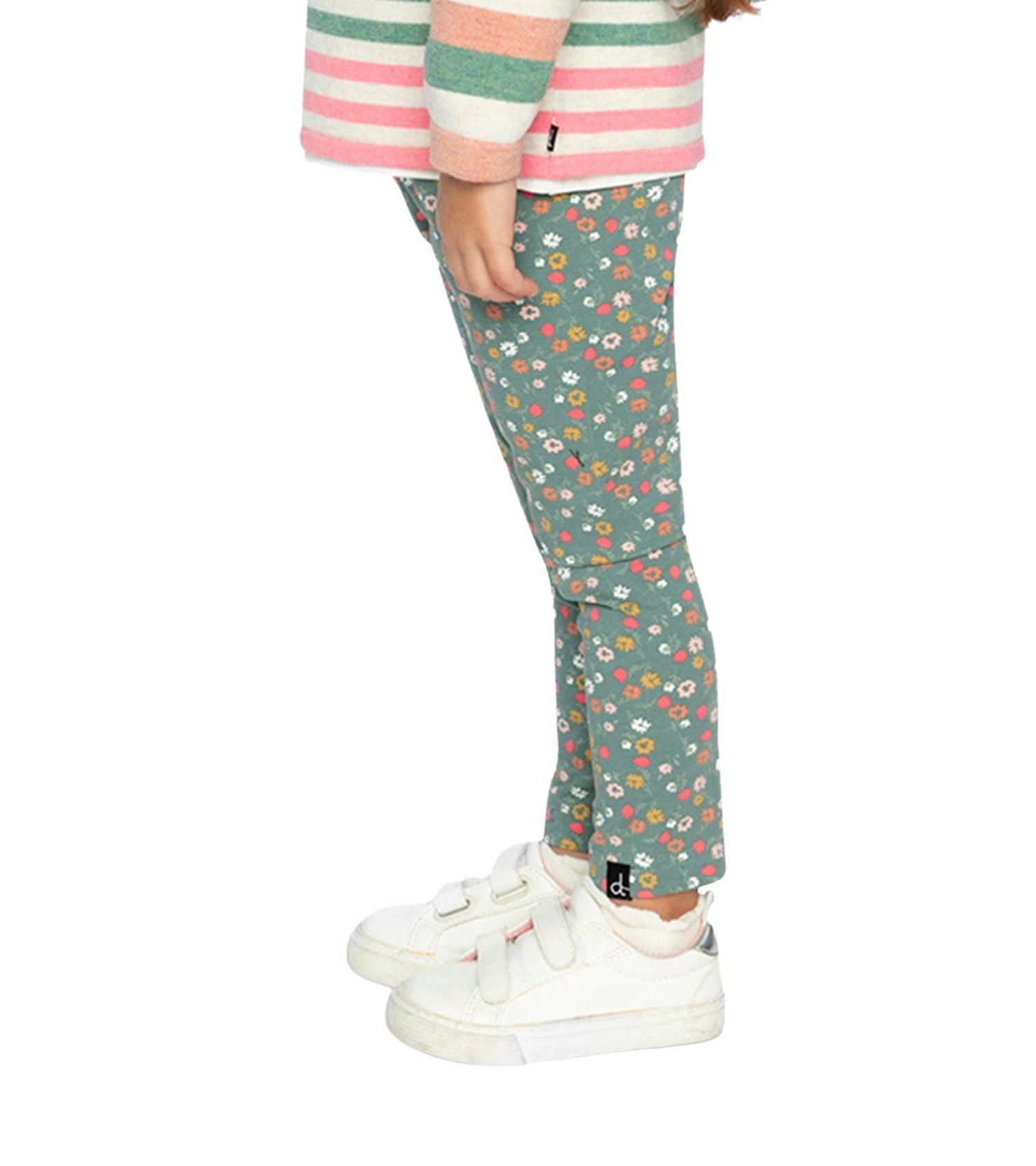Little and Big Girl (6-7) Cotton Leggings Floral Print